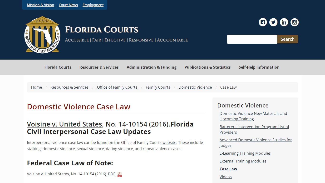 Case Law - Florida Courts